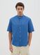 Men's blue shirt in cotton blend with regular-fit_1