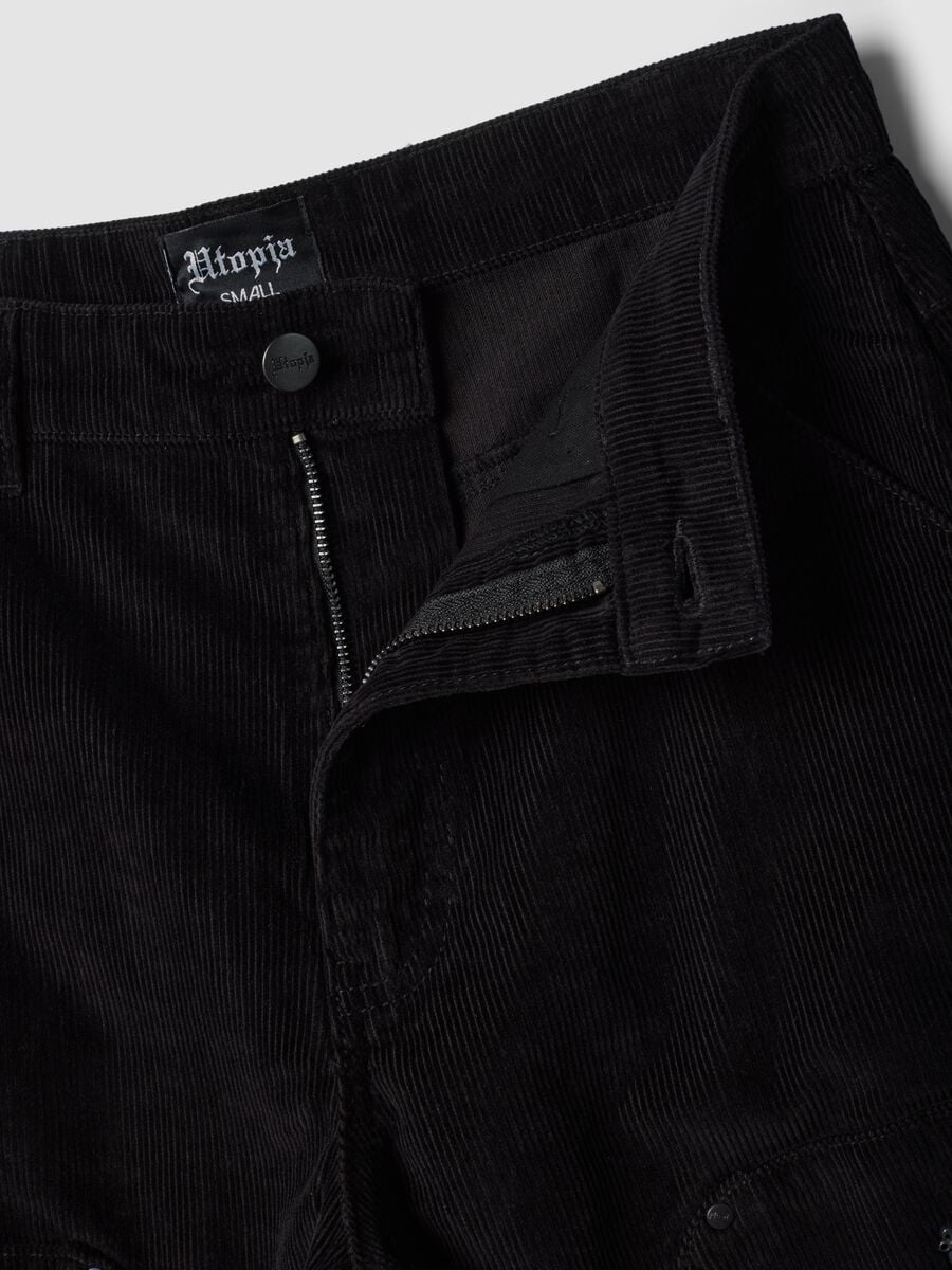 Corduroy Carpenter Pants Black_6