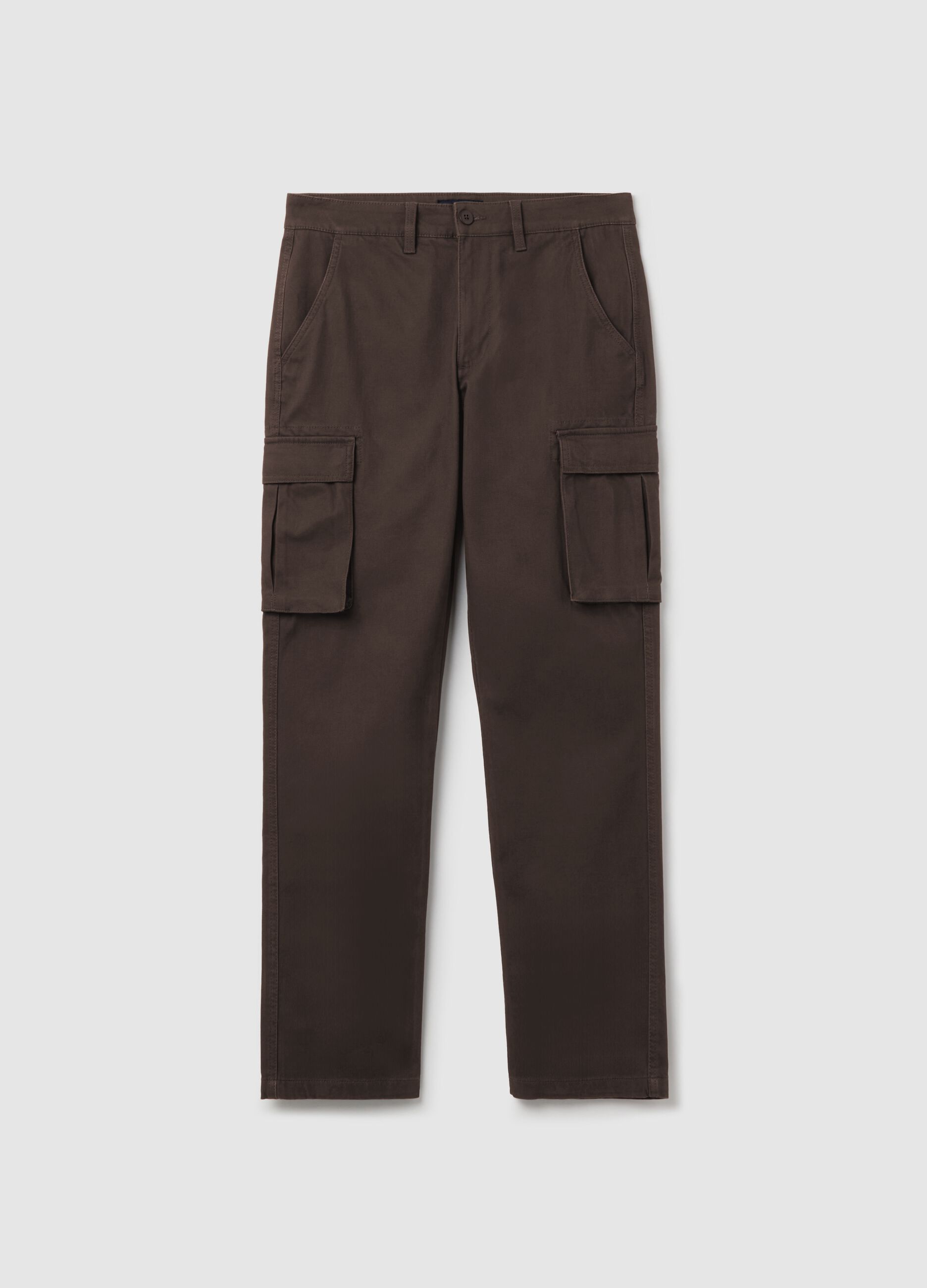 Cargo trousers in piquet
