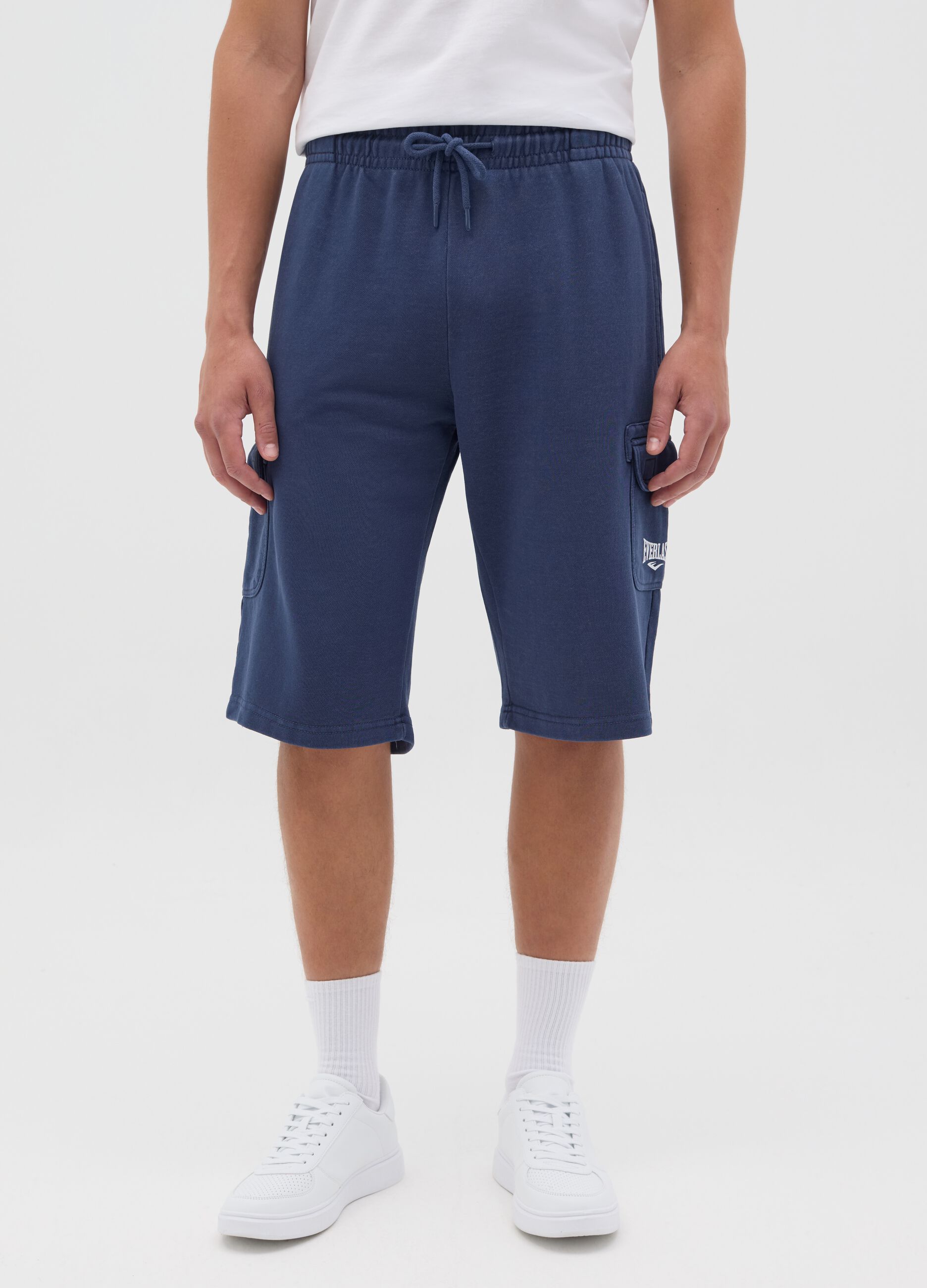 Blue Everlast cargo shorts in cotton blend