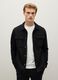 Black cotton blend sweatshirt with buttons_0