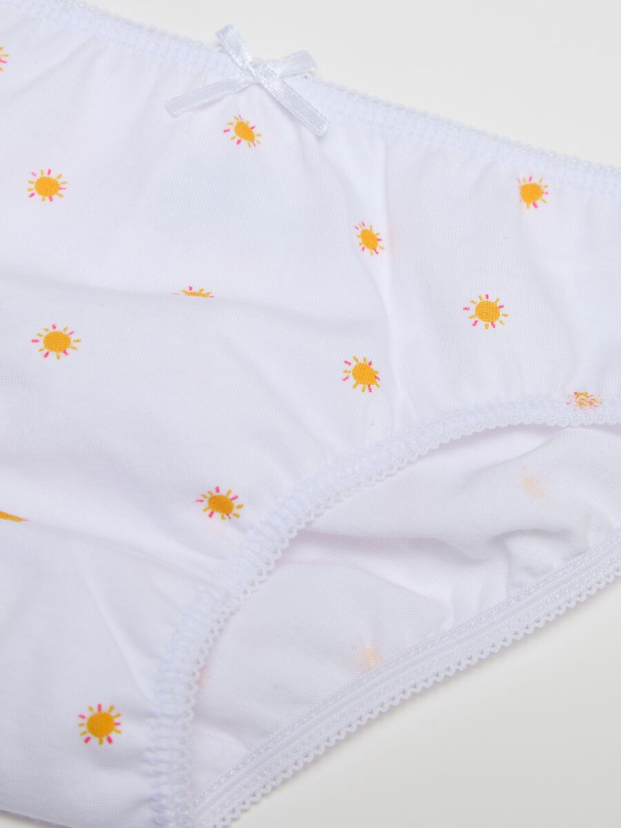 Tripack slip in cotone con fiocchetto e stampa _3