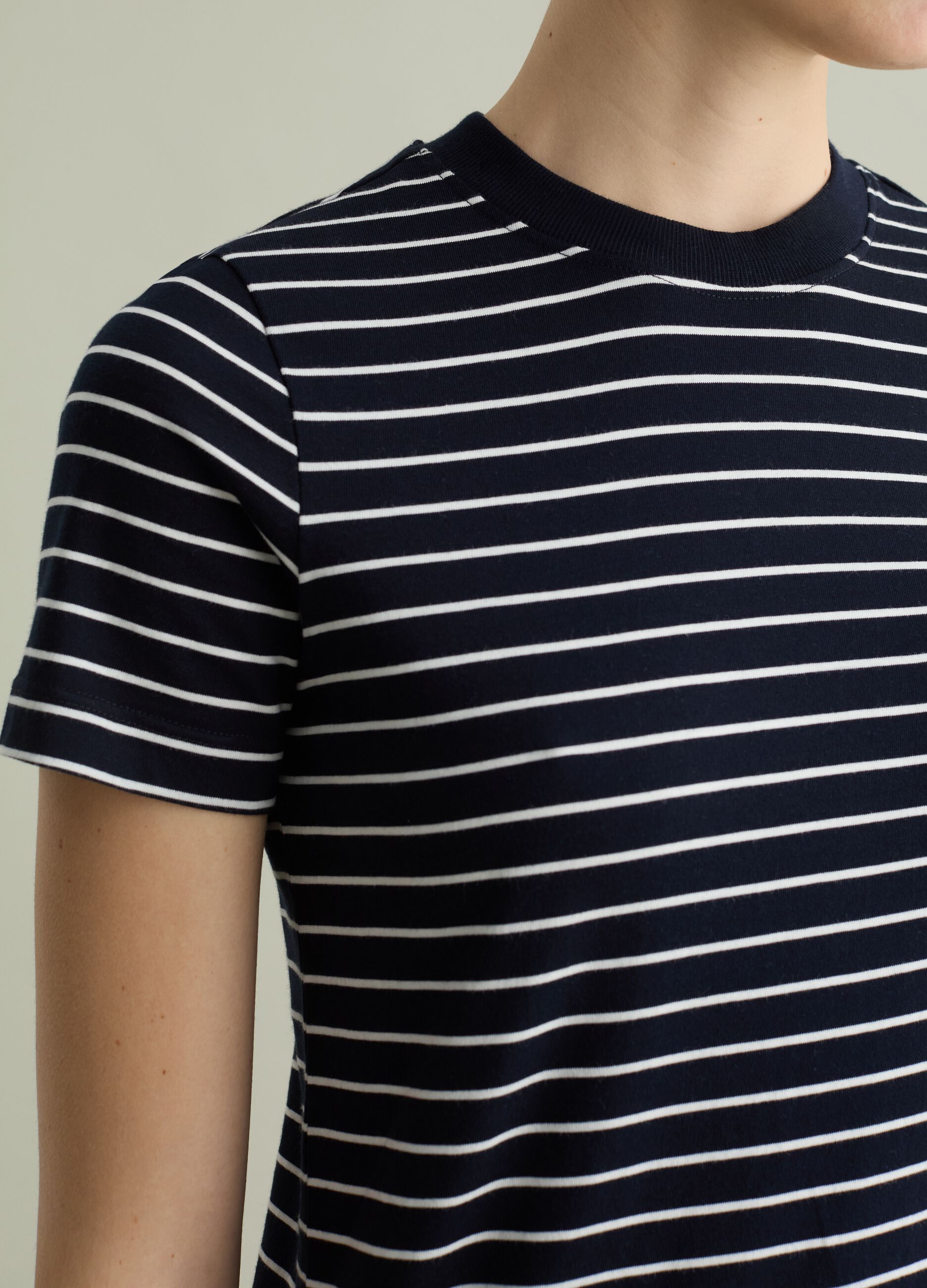T-shirt in cotone Supima a righe