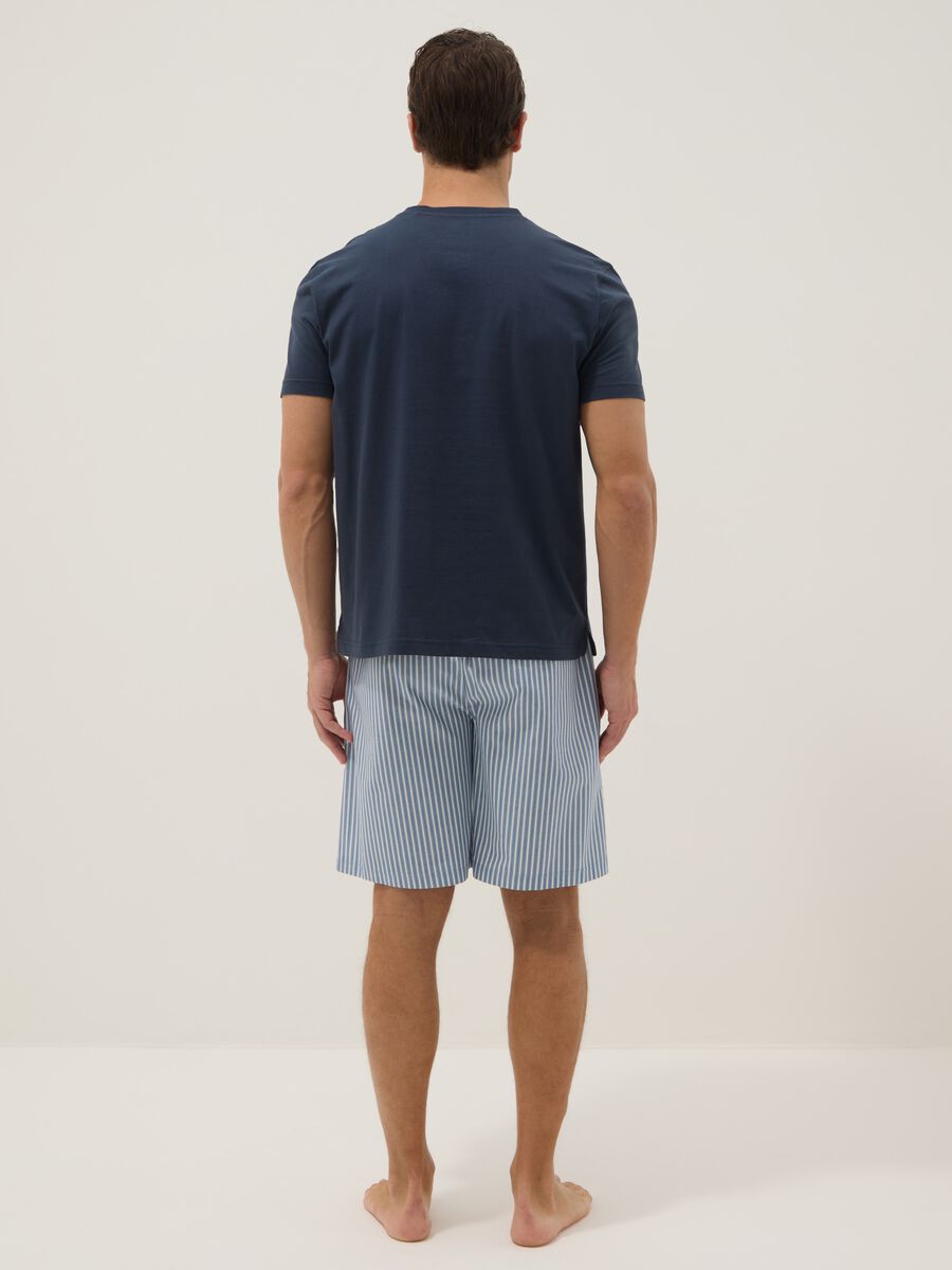 Multicolour pure cotton regular fit short pyjamas_2