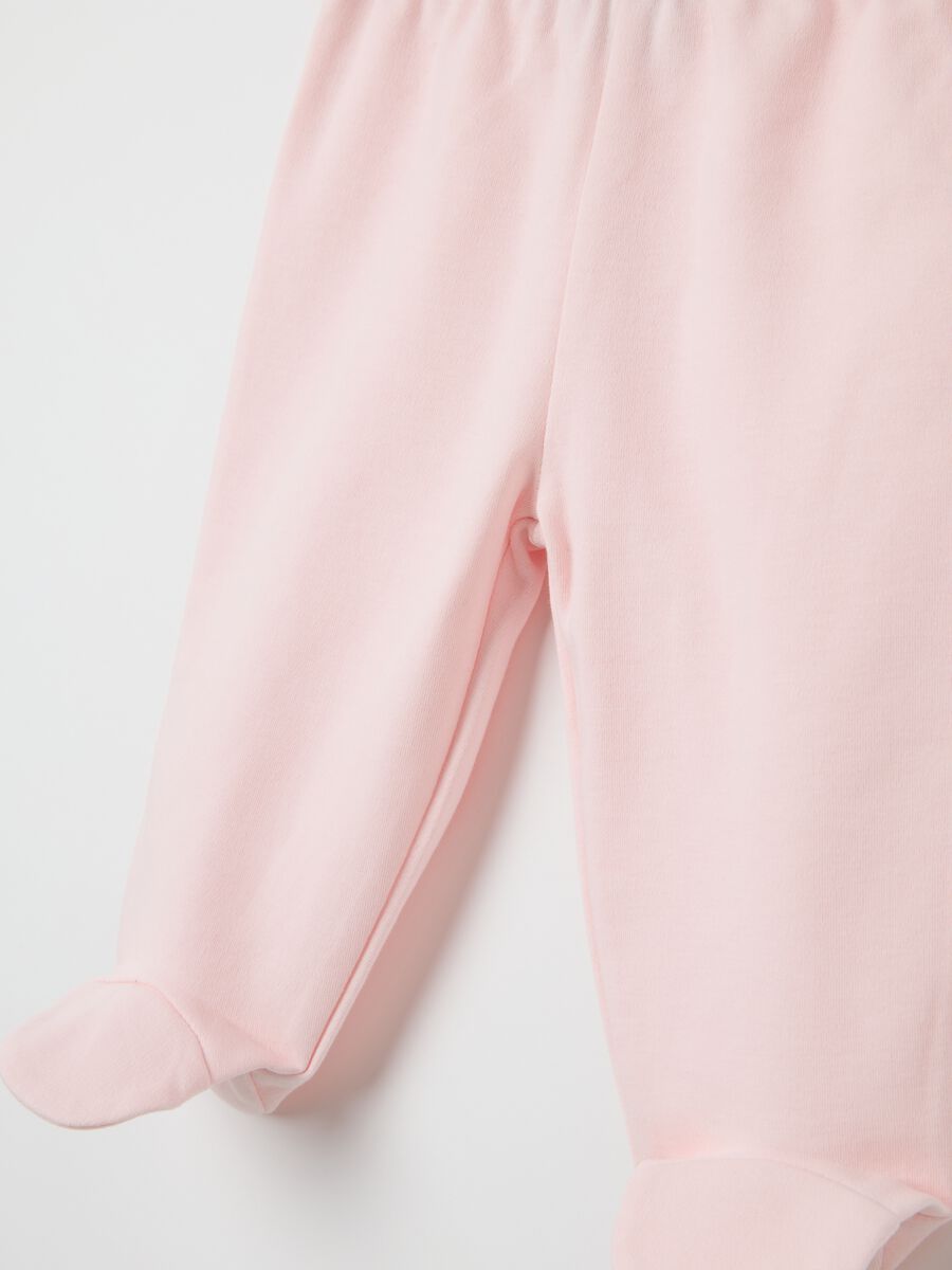 Bipack pantaloni da neonato in puro cotone multicolor_3