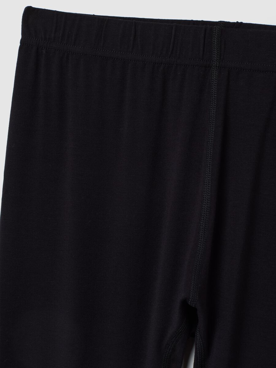Black Regular Fit Leggings_5