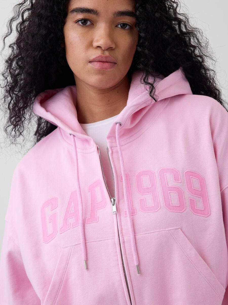 Cotton-blend zip-up hoodie_3