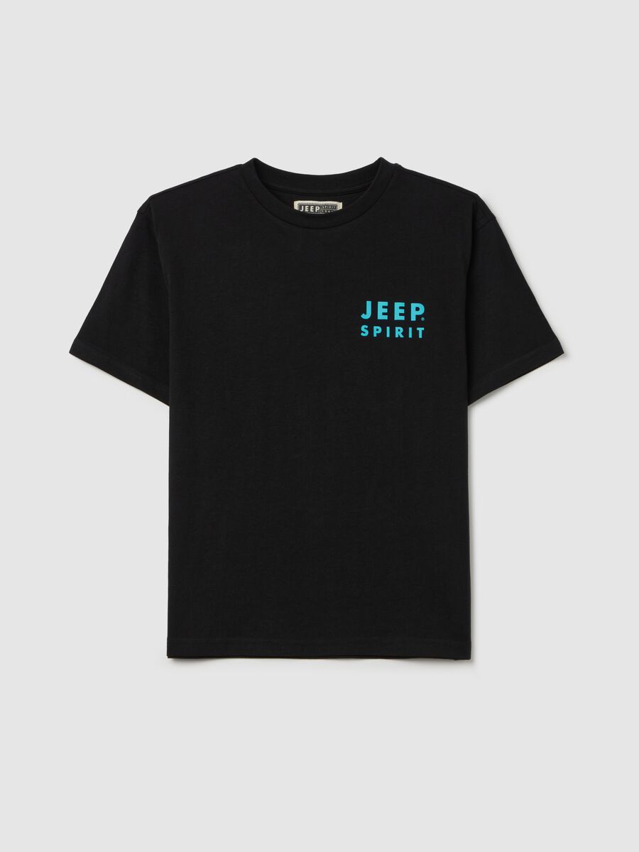 Cotton T-shirt with off-road vehicle and logo print_3
