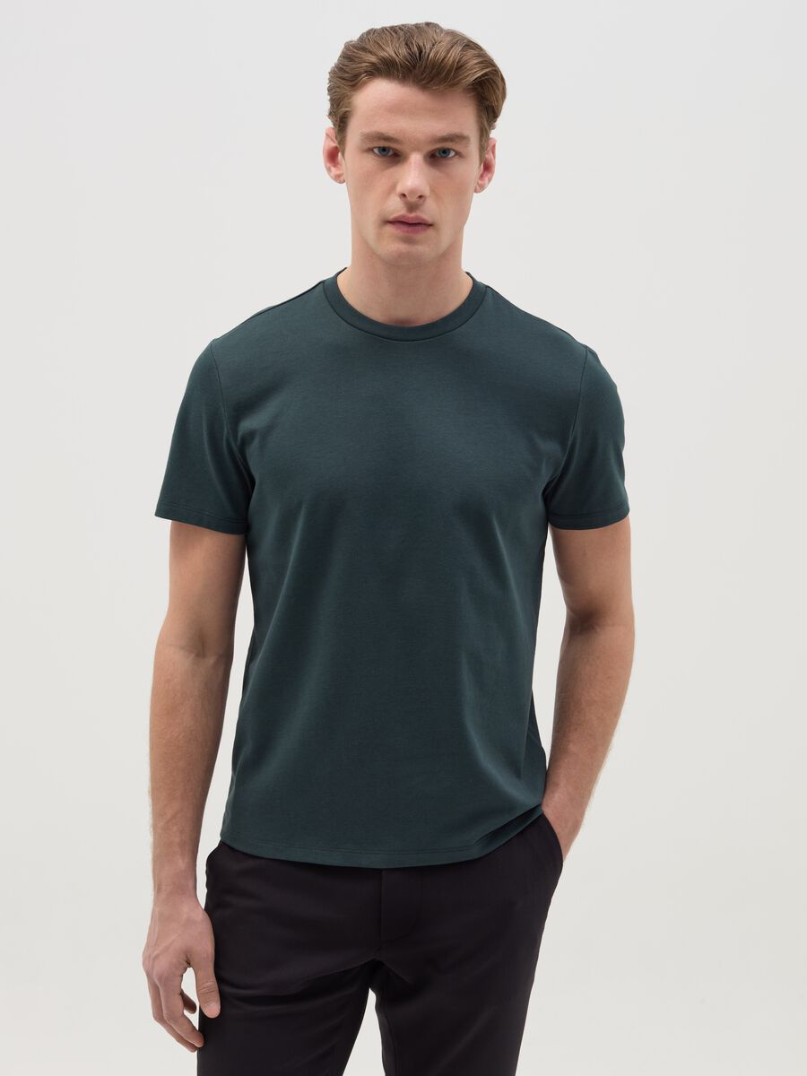 T-shirt with technical fabric_0