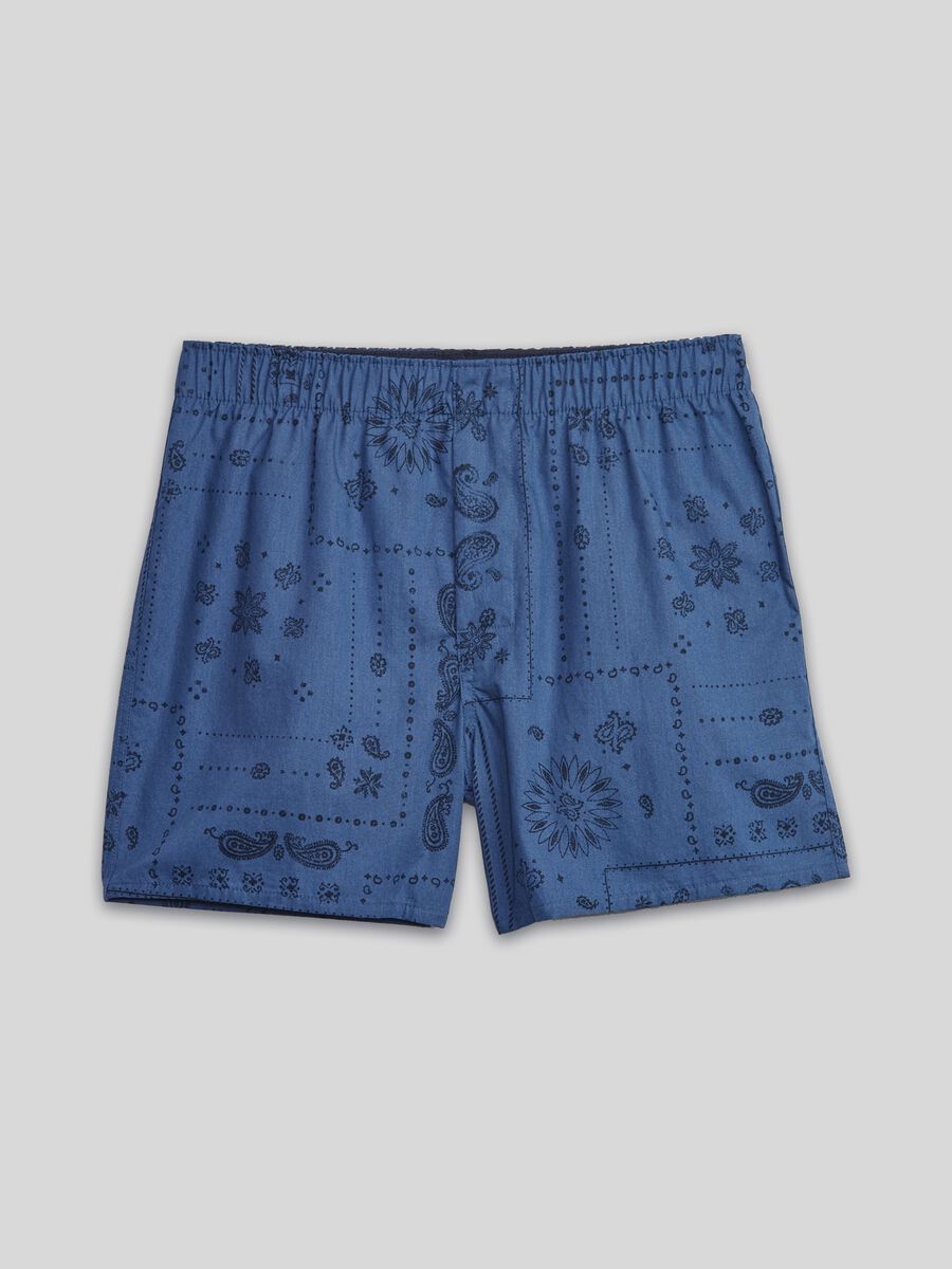 Boxer in cotone stampa paisley_0