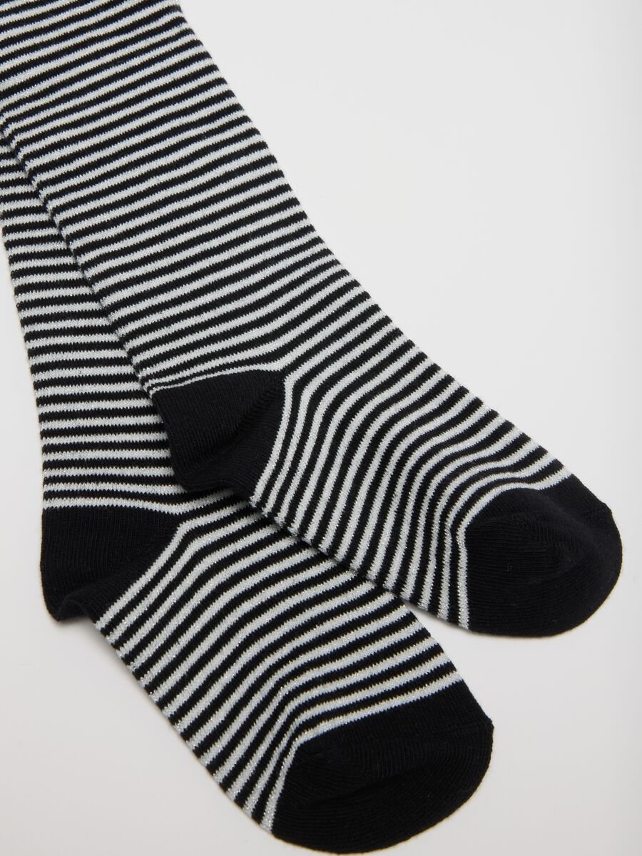Two-Pack of Long Striped and Glitter Socks_1