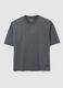Grey pure cotton boxy fit T-shirt_4