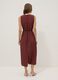 Red polka-dot pure viscose midi dress_3