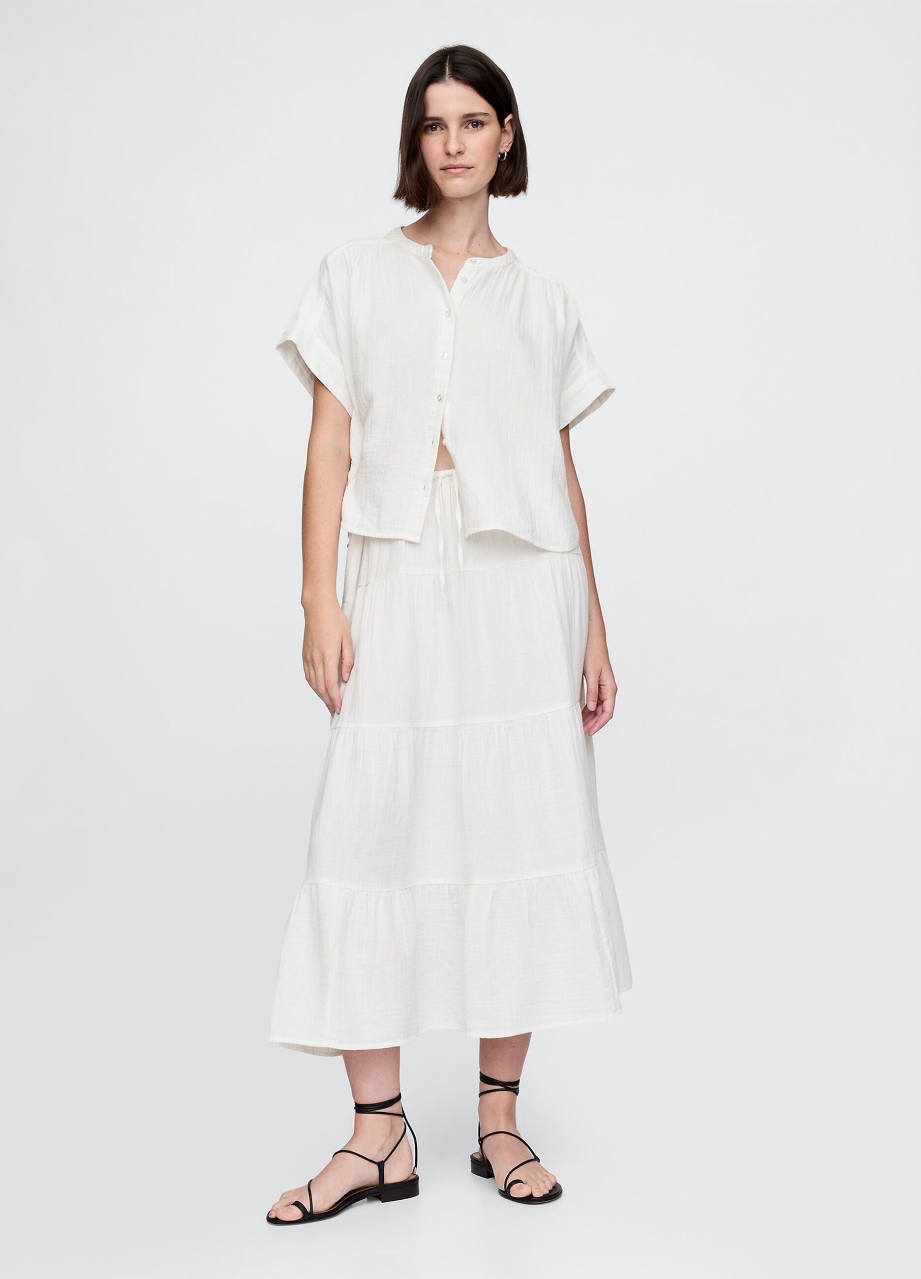 Light white fabric shirt