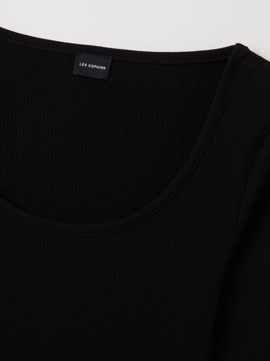 Ribbed T-shirt with long sleeves_5