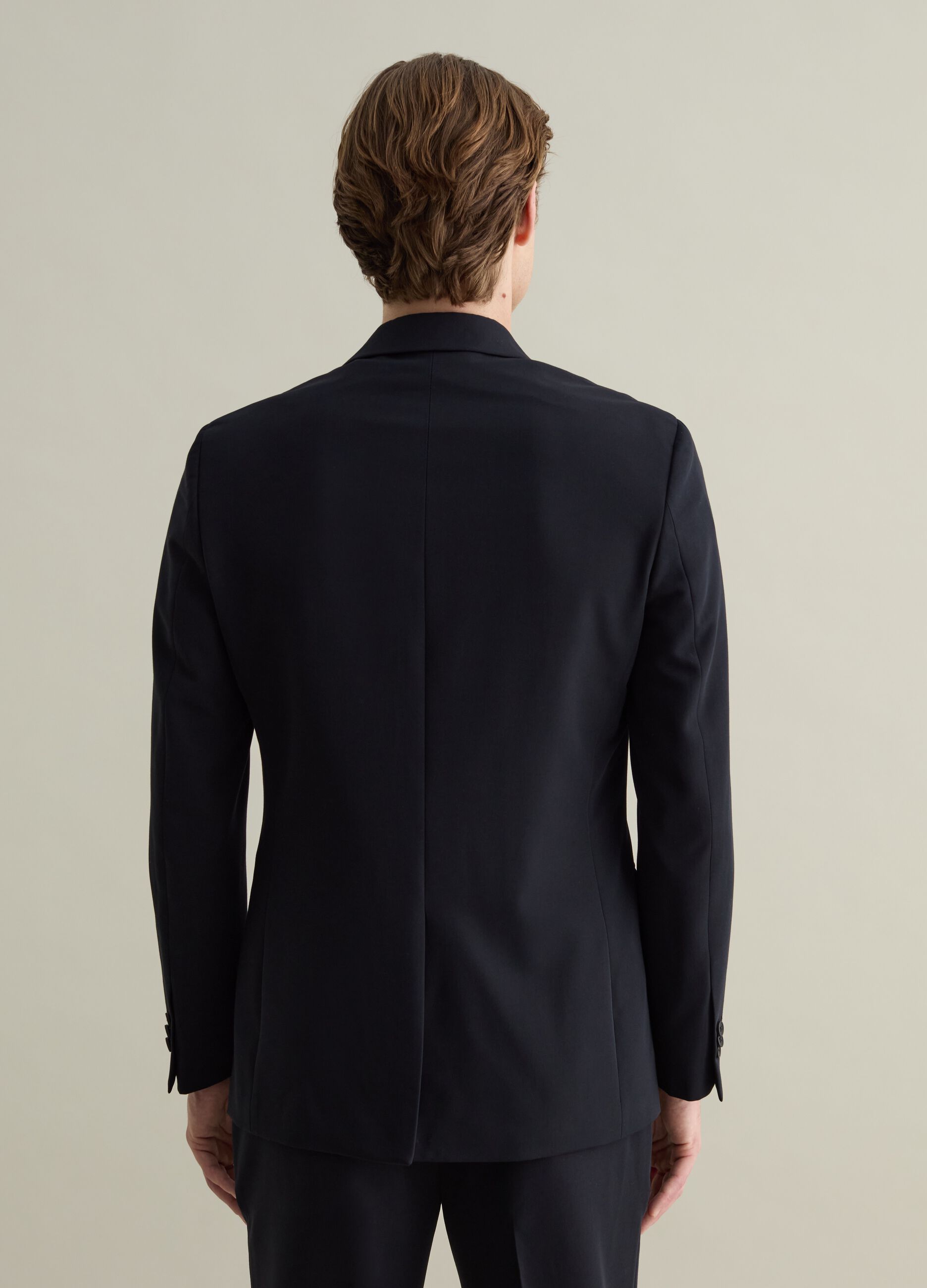 Slim-fit single-breasted blazer