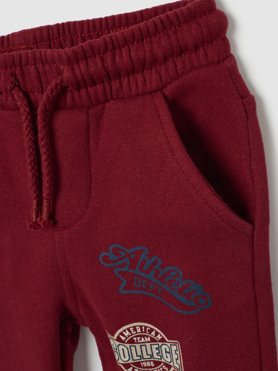 Children's red cotton trousers_2