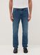 Slim fit blue pure cotton jeans_1