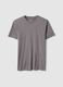 Grey regular fit pure cotton t-shirt_4