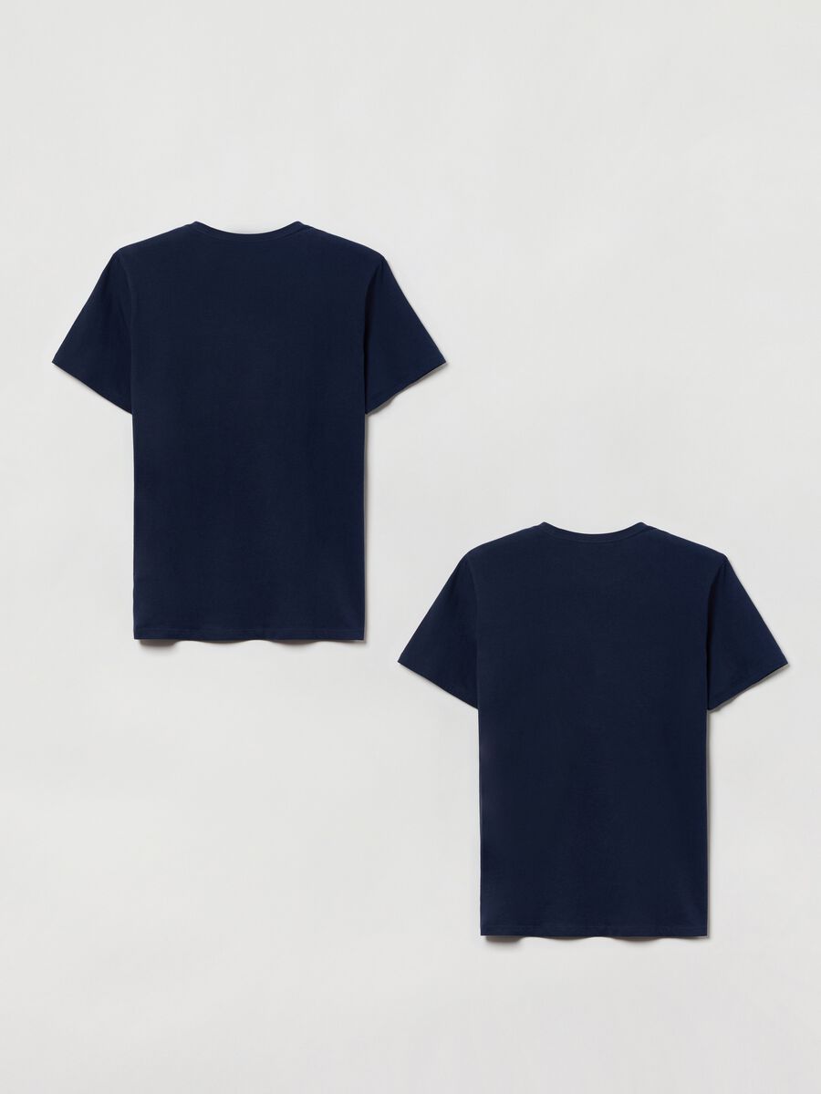 Two-pack T-shirts with micro logo print_1