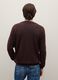 Brown crew neck sweater in pure cashmere regular fit_2