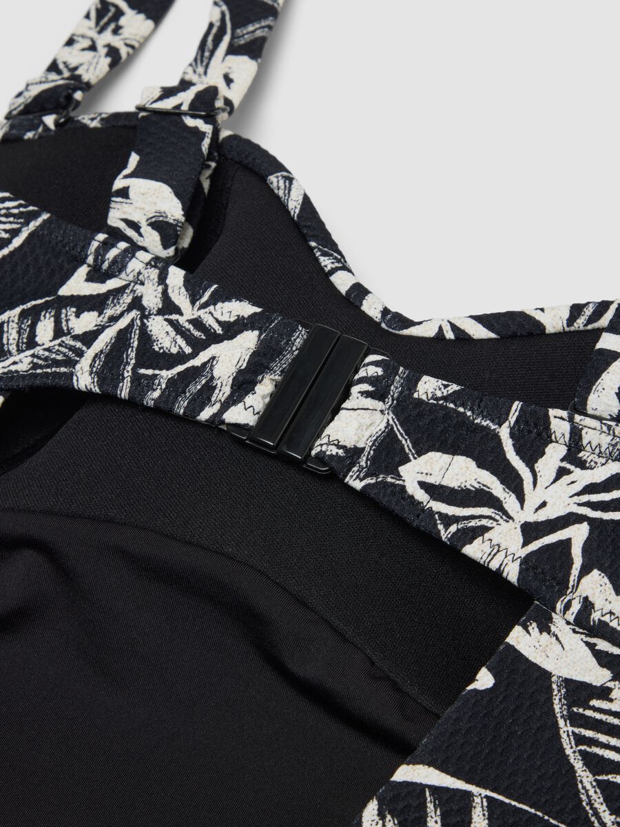 Costume intero in tessuto elasticizzato multicolor con motivo floreale_5