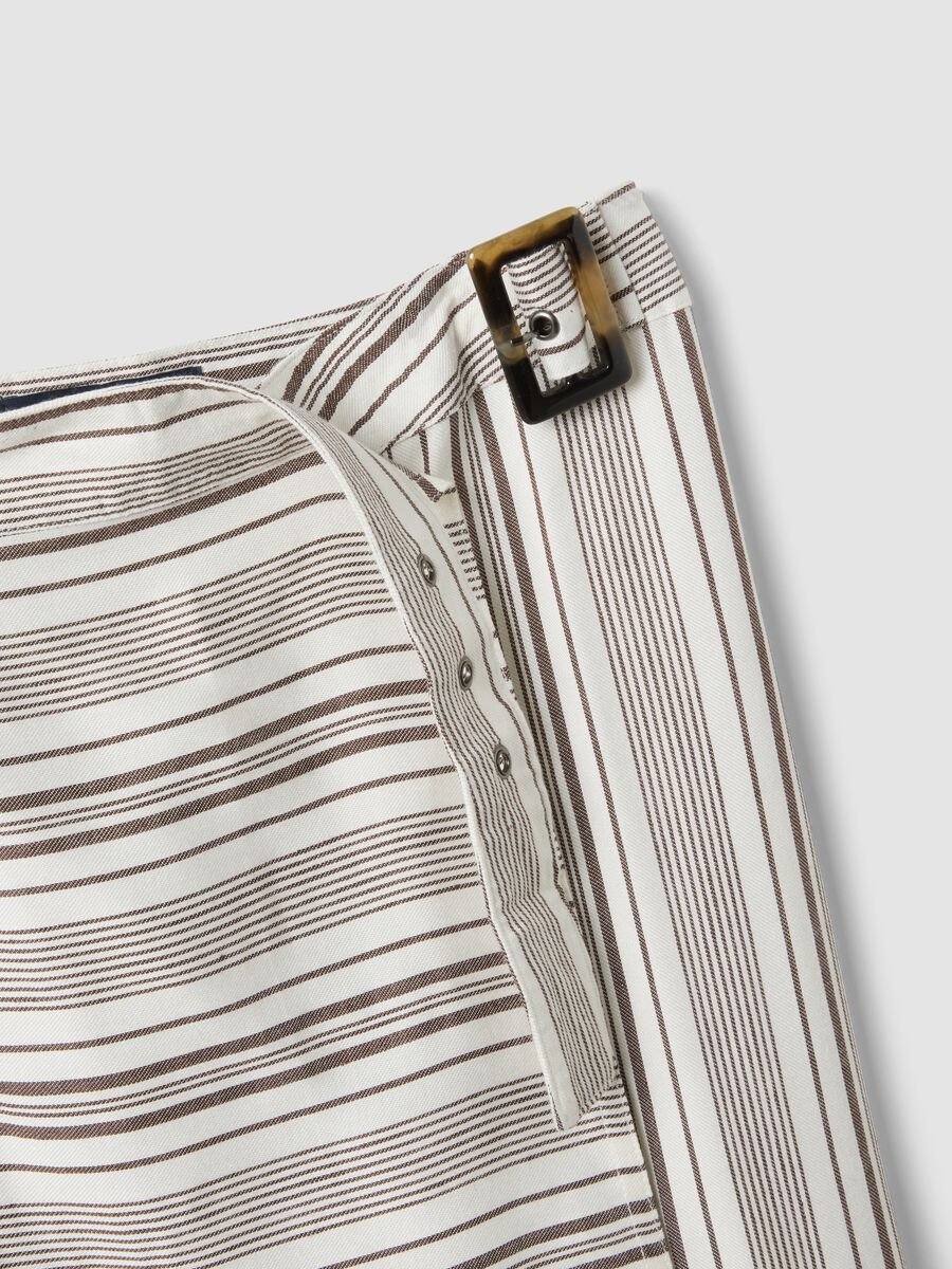 Striped maxi skirt in viscose-linen blend_5