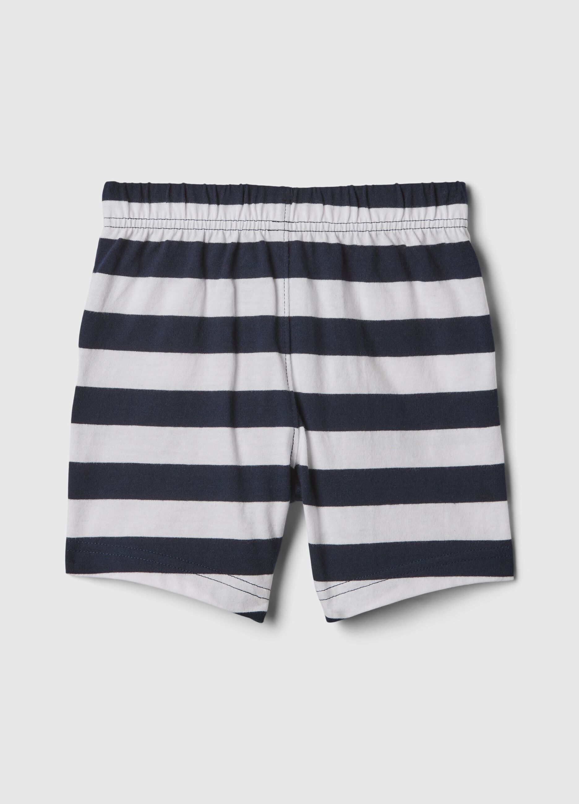 Cotton Bermuda shorts with drawstring
