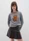 Grey jumper in viscose and wool blend_1