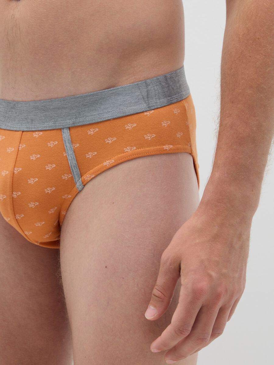 Regular fit multicolour cotton brief set_2