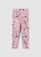 Girls' Pink Stretch Cotton Leggings_0
