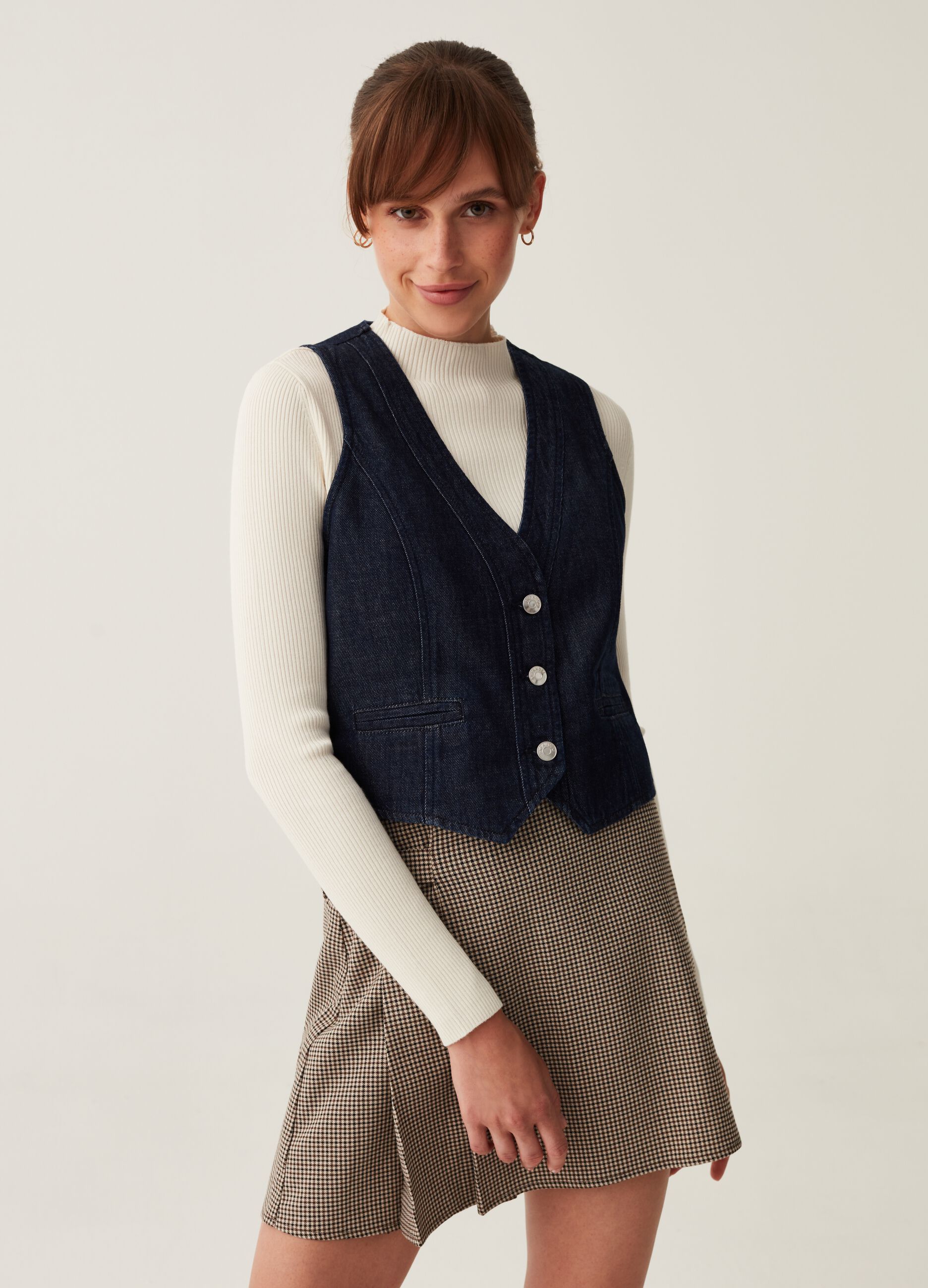 Gilet in denim_0