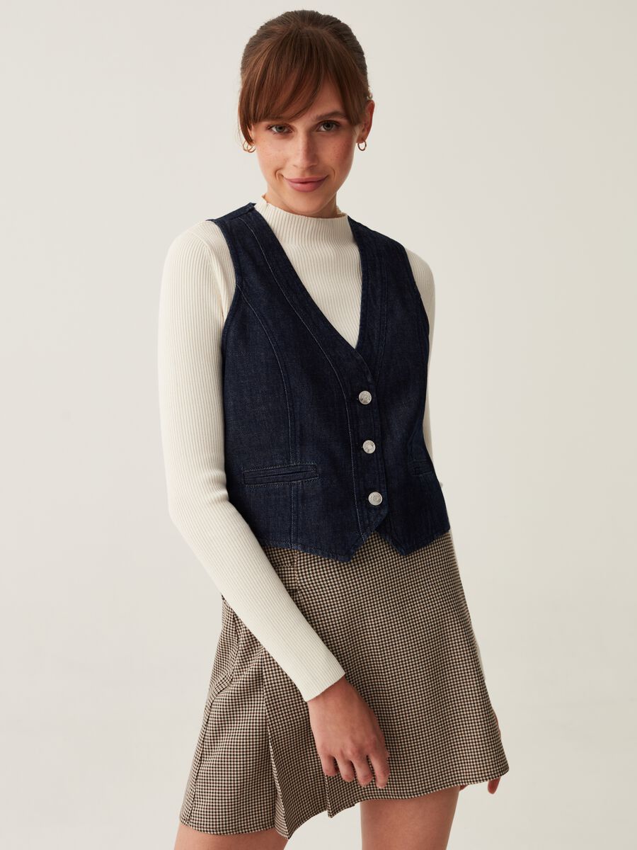 Gilet in denim_0