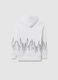 White children's cotton blend sweatshirt regular fit with print_4