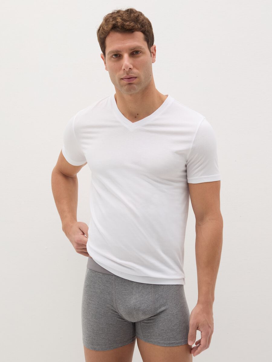 Three-pack midi boxer shorts with external elastic_0