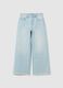 Girls' pure cotton blue jeans_3