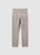 Boys' grey cotton blend regular fit trousers_4