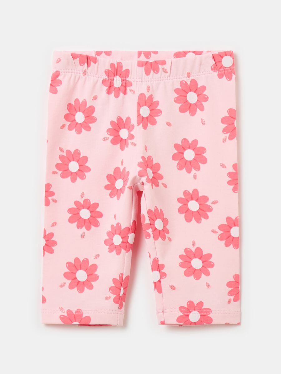 Three-quarter leggings with print_0