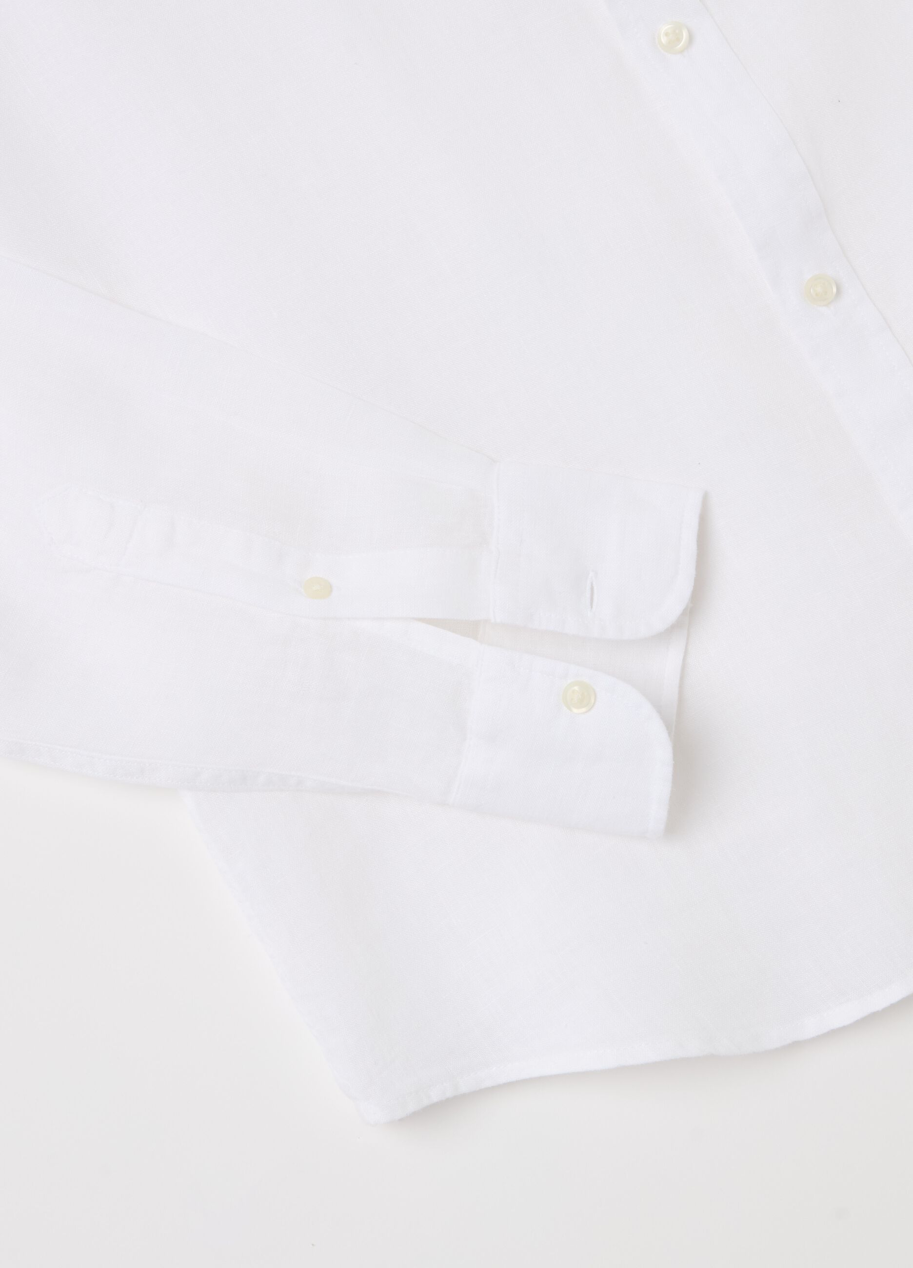 Camicia regular fit in lino