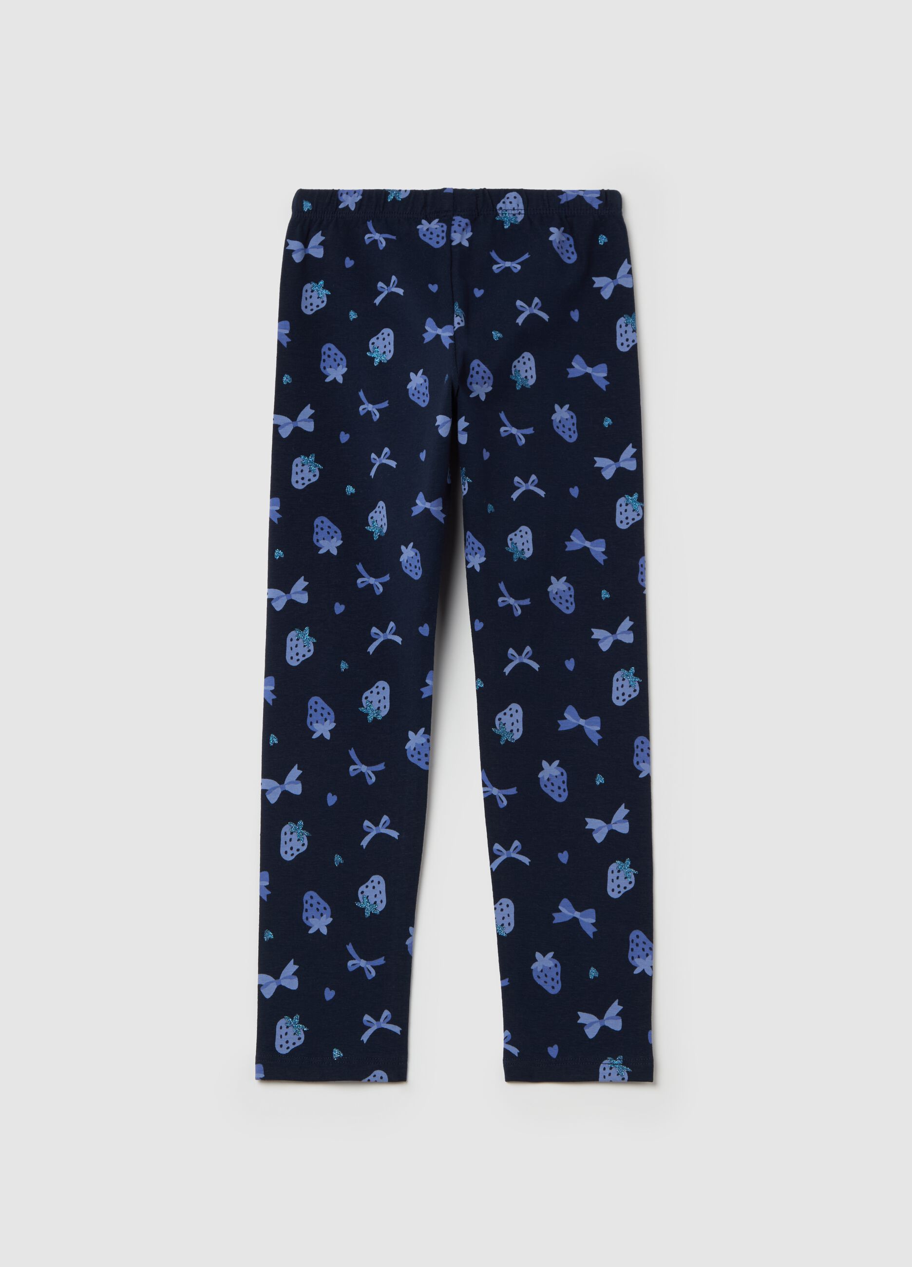 Stretch cotton leggings