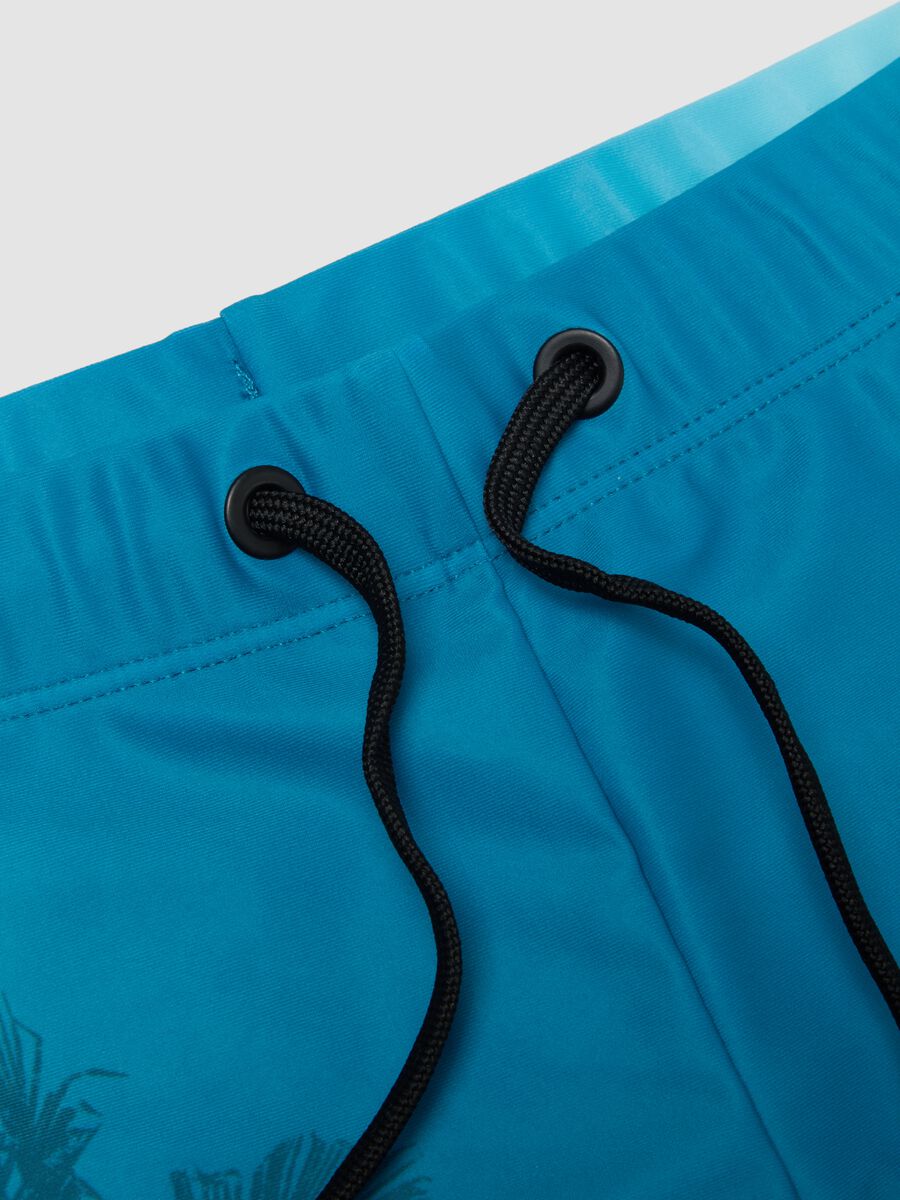 Blue stretch swim trunks_2