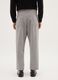 Grey cotton blend corduroy regular fit trousers_2