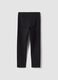 Girls&rsquo; black skinny leggings in stretch organic cotton_1