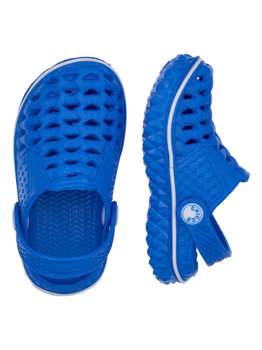 Sandali blu da bambino con applicazione di squalo_1