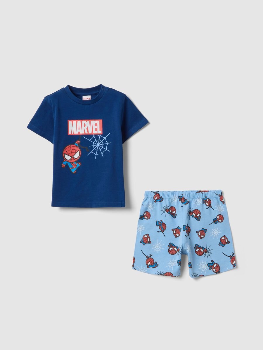 Pigiama in puro cotone multicolor da neonato regular fit con Spider-Man_0