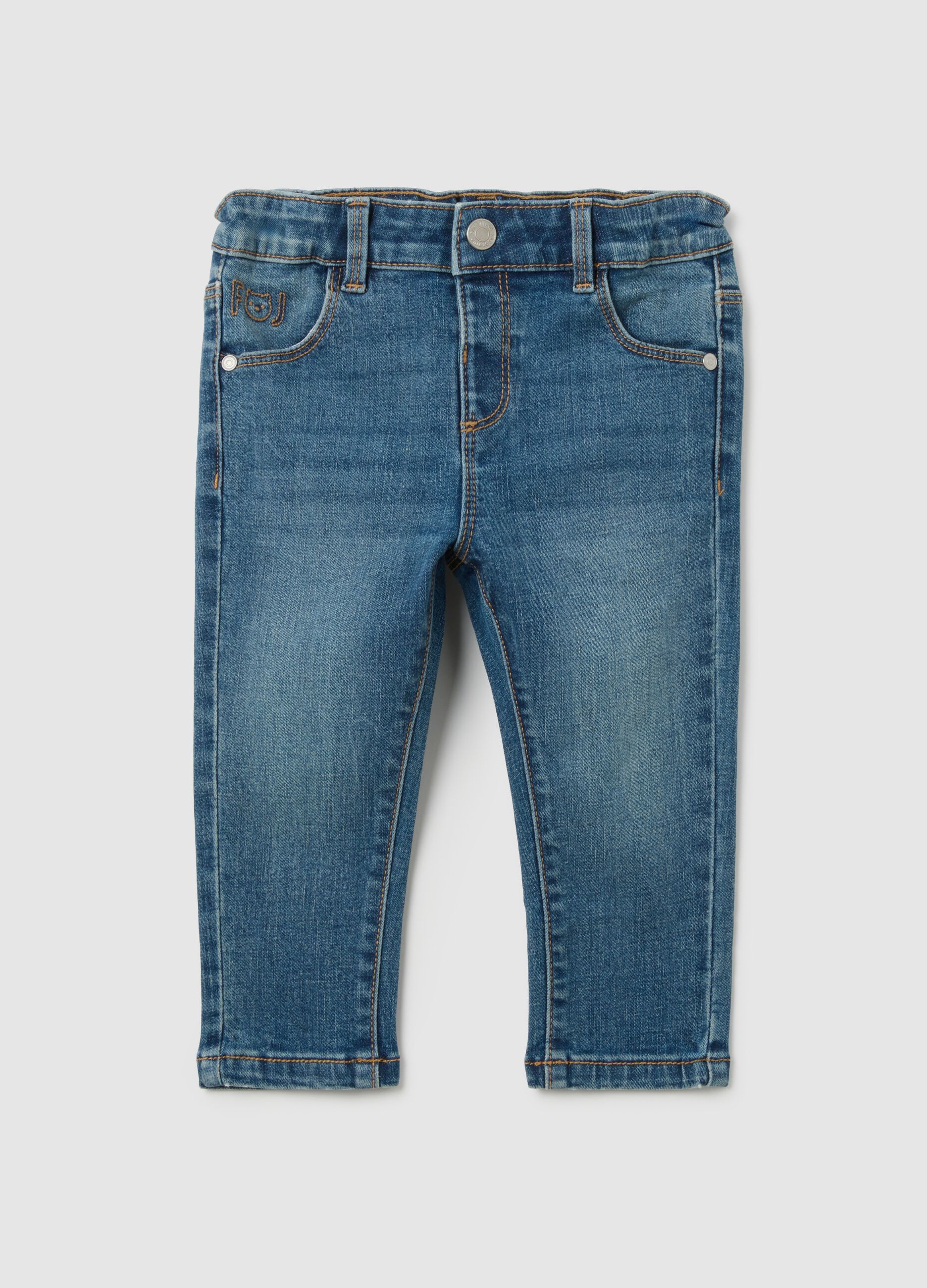 Children's Jeans in Blue Stretch Denim