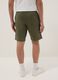 Green cotton-blend Bermuda shorts with elasticated waistband_2