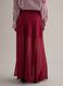 Regular fit red pleated long skirt_2
