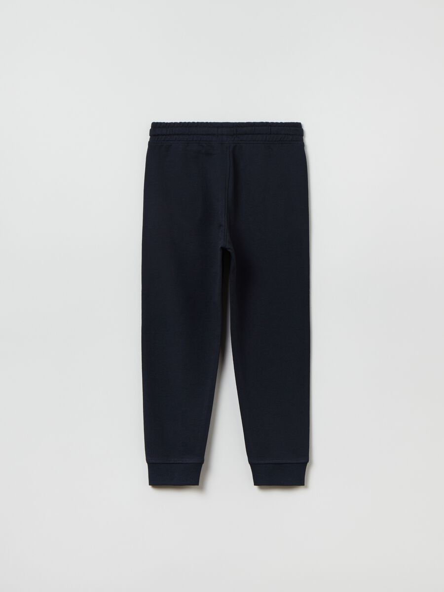Joggers in felpa con coulisse_1