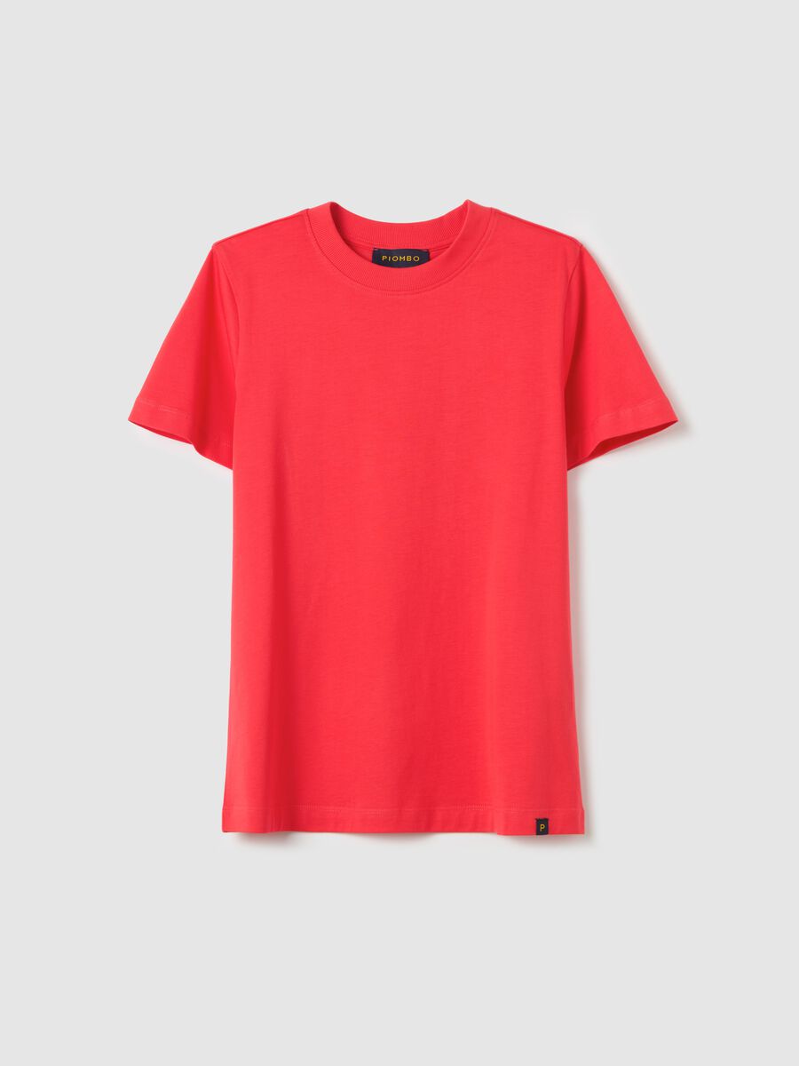 Cotton T-shirt with round neck_4